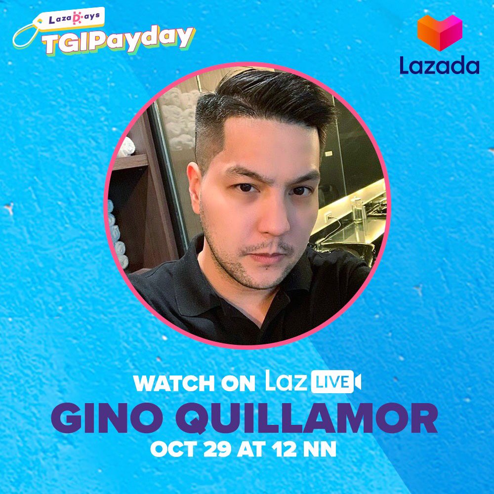 vaniaedralin's tweet photo. Watch out for Gino Quillamor as he talks about his TGIPayday Sale picks on Lazada FB Live and Lazada App Live today, OCTOBER 29 at 12NN!
Plus, get a chance to be one of the FIVE WINNERS of โฑ1,000 Lazada Wallet credits when you tune in! โจ #LazadaPaydaySale #TGIPayday https://t.co/5cIGWzmyHu