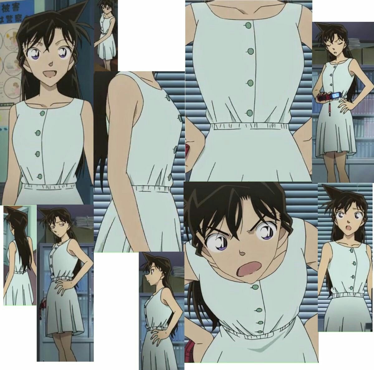 핀터레스트에서 짤줍 명탐정코난 모리 란 옷차림 세부디테일 모음짤 1 이거보고 란덕후가 행복사했습니다 명탐정코난