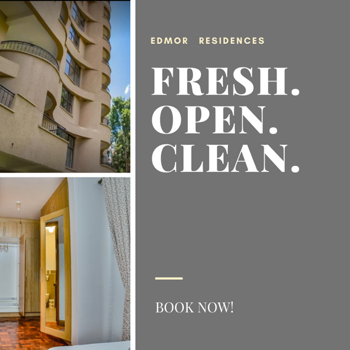 Are you looking for a fresh, open, and clean stay? We've got you covered. Please email us at info@edmorresidences.com! 
.
.
.
.
.
#bedandbreakfast #residences #Staycation #staycationwithbae #staycationland #staycationknairobi #staycation #staycationkenya #staycationisover #s…