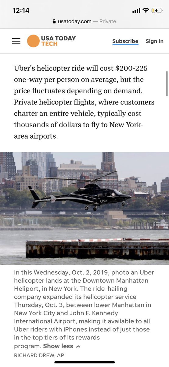 İstanbul'da taksi bile çağırama, New York'ta UBER helikopter servisi başlasın. 200-225 dolar hem de. Deneyeceğizdir.