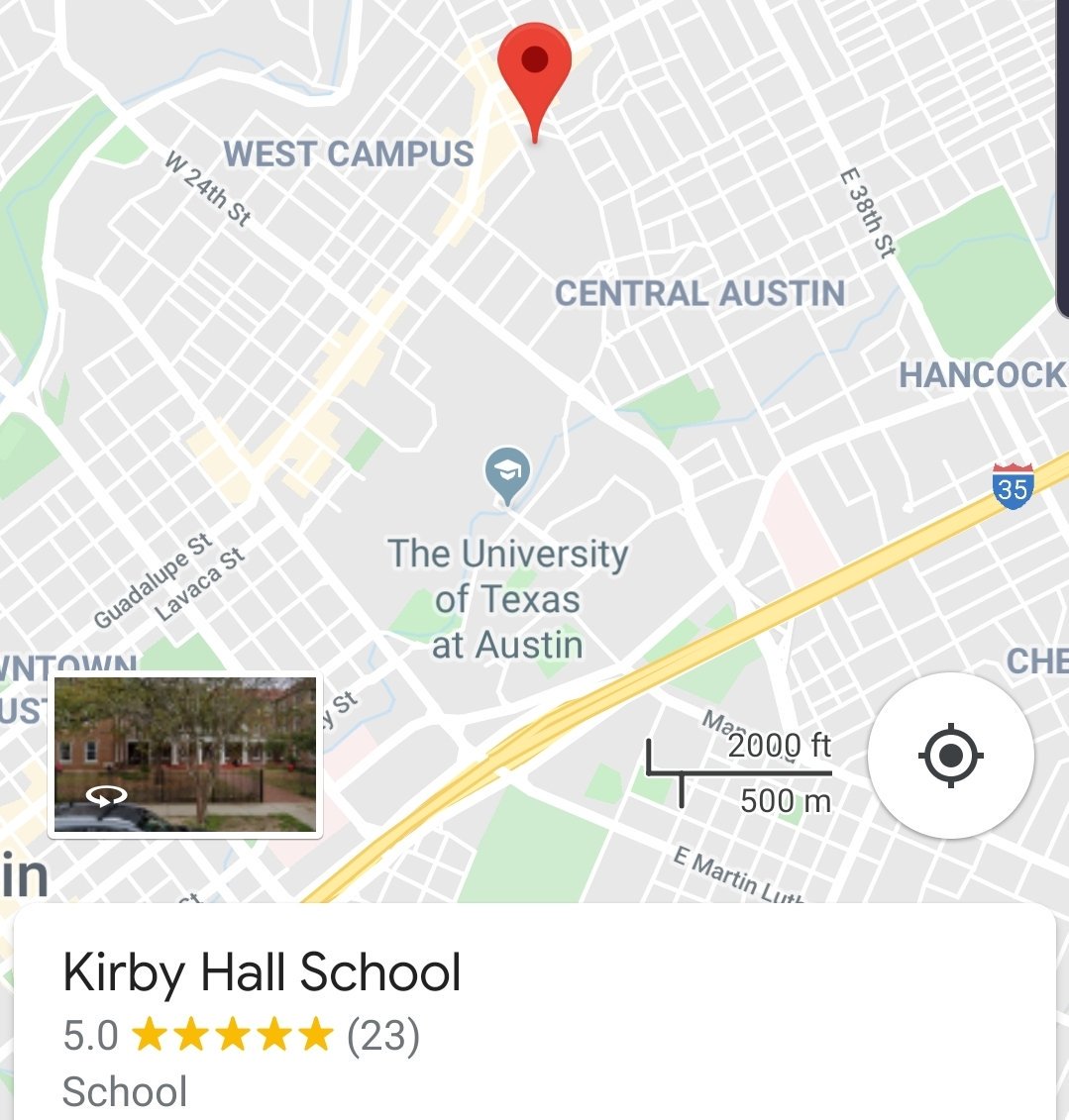 Here is the location of the private school. Right next to UT Austin: