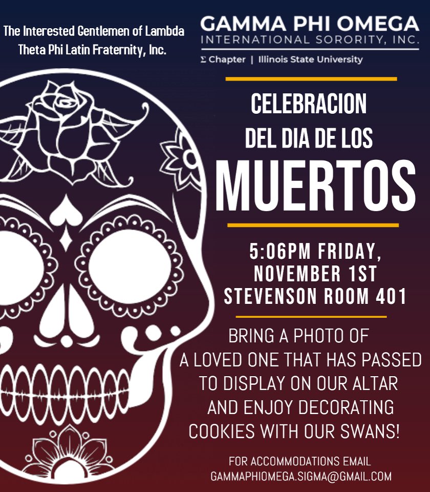 isu_gphio's tweet photo. Join us this Friday, Nov. 1st to celebrate Dia De Los Muertos! Learn more about the Mexican holiday &amp; enjoy decorating cookies with us! We hope to see you there! 🕯🇲🇽 https://t.co/M6G4F8HNjl