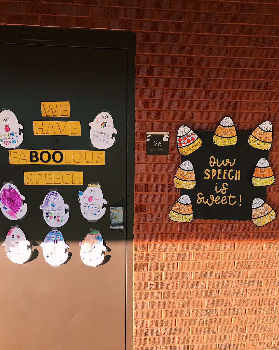 MsRicksSLP's tweet photo. ALMOST #Halloween !! We love showing off our sweet + fa-boo-lous speech work! 🎃 https://t.co/kGnu5akwcs