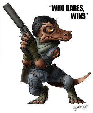 DuckmanDuve's tweet photo. @HeroForgeMinis I love the commando kobold picture floating around the net. I always want to play him, so here is that mini for that “someday” game. https://t.co/gBdfBrRlSj https://t.co/9gYA5BCcSX