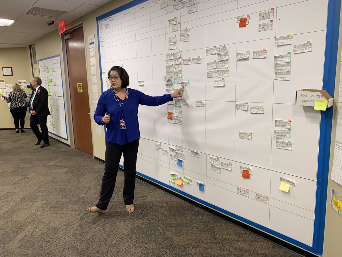 DrewErdmann's tweet photo. States helping states get better! Many thanks to the @ArizonaDEQ team for sharing with our @MoGov #OperationalExcellence delegation your experience with #continuousimprovement. Great to see Arizona Mgt. System in action, including an executive leadership team huddle. #WeServeMO https://t.co/ojIqRyb8VC