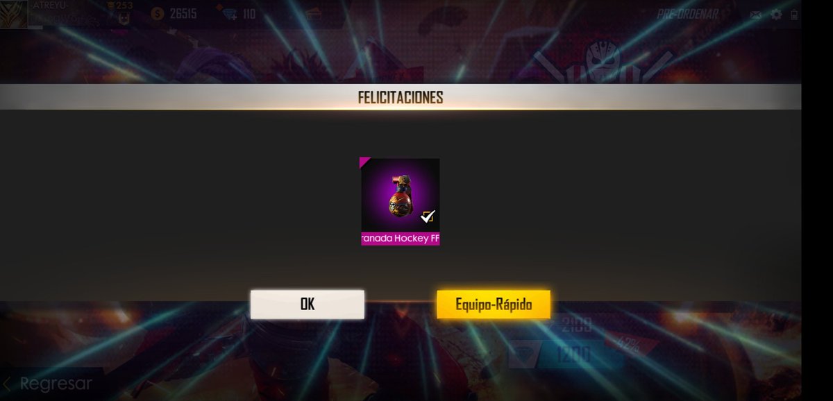 Recompensa de la Pre - Orden Lista