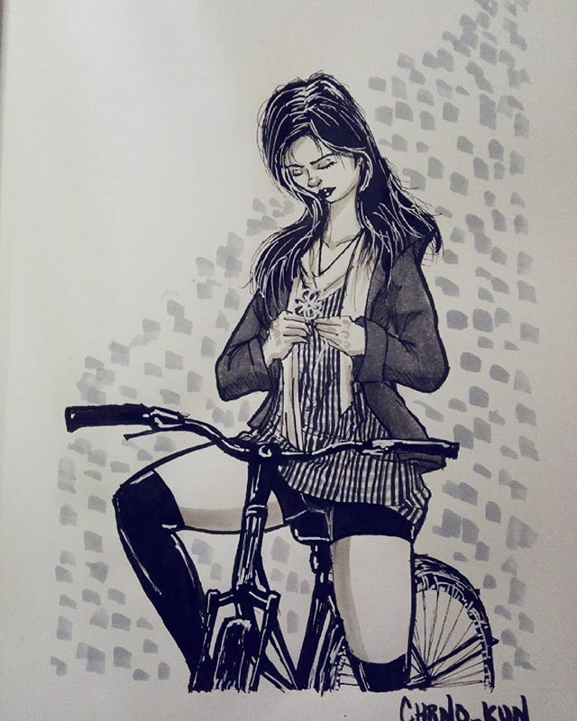 Chrno_kun's tweet photo. Ride with me
. . .
#Inktober #Inktober2019 #Ride #InktoberDay28 #CuiloaInk #Copic #CopicSketch #Molotow #MolotowMarkers #PentelBrushPen #MicronPen #Sketching #Drawing #Inking #Painting https://t.co/RZHUHgzloS https://t.co/DRyoCYEk7U