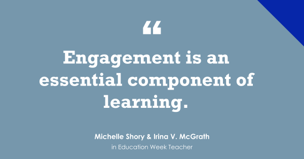 'Student Engagement Means Connectedness' is NEW <a href="/educationweek/">Education Week</a> post with <a href="/michelleshory/">🌍 Dr. Michelle Shory 💻</a> &amp; <a href="/irina_mcgrath/">Irina McGrath, Ph.D.</a> blogs.edweek.org/teachers/class…

Part Two in series