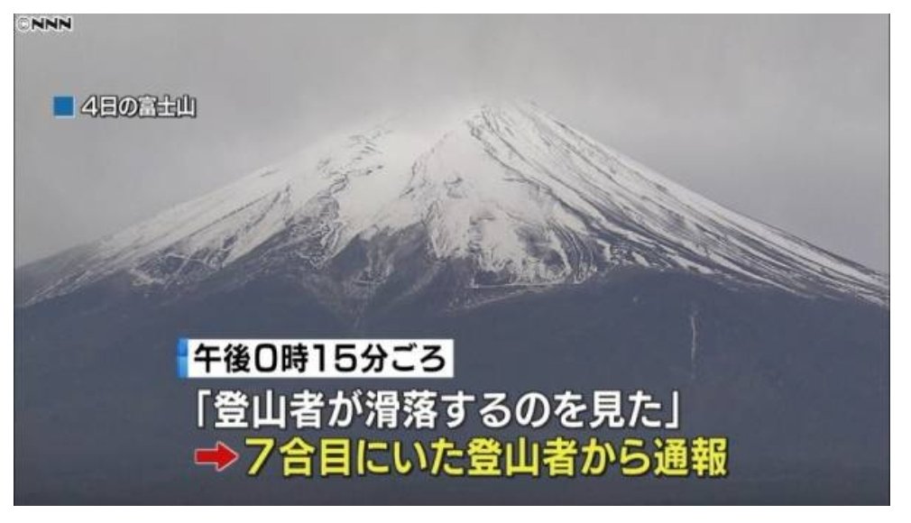 tweet ニコ生主が配信中に富士山から滑落!安否不明で捜索中
