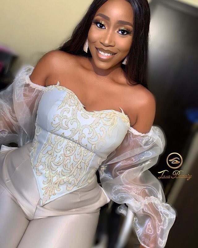 midebymide's tweet photo. Zoza absolutely stunning in Midé•✨

Featuring the Midé ivory corset blouse and champagne wide legged pants💎 Midé ss’19 ♡ https://t.co/u1kTiKjCHM