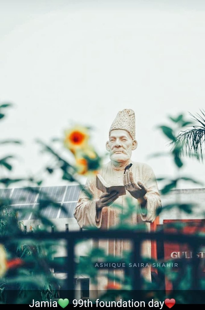 LaraibNeyazi's tweet photo. "Ye ehle shauq ki basti
ye sarphiron ka dayar"
Jamia Millia Islamia turns 99 today.
#99yearsofJMI
@jmiu_official @rashtrapatibhvn @HRDMinistry https://t.co/1zgeifQ469