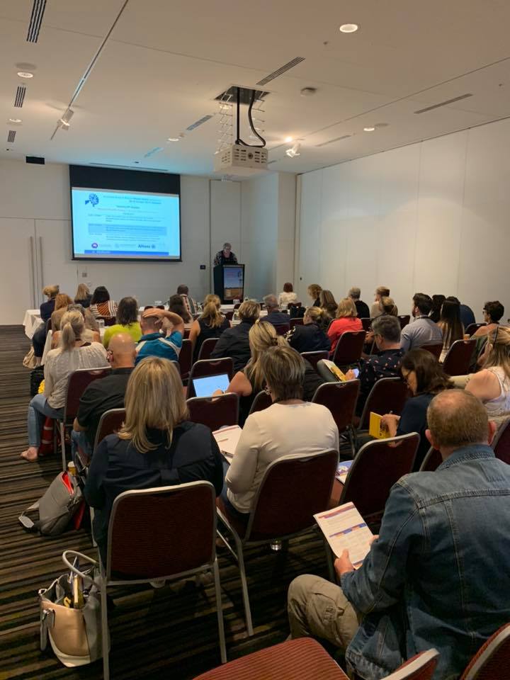 RoyalFlyingDoc's tweet photo. Members of the RFDS team at #ruralmh heard insights from Rachel Siewert, Senator for Western Australia on the Senate Enquiry into Rural and Remote Mental Health as part of the Australian Rural and Remote Mental Health Sympoisium, Adelaide. #promotingchange https://t.co/z491jlPDKZ