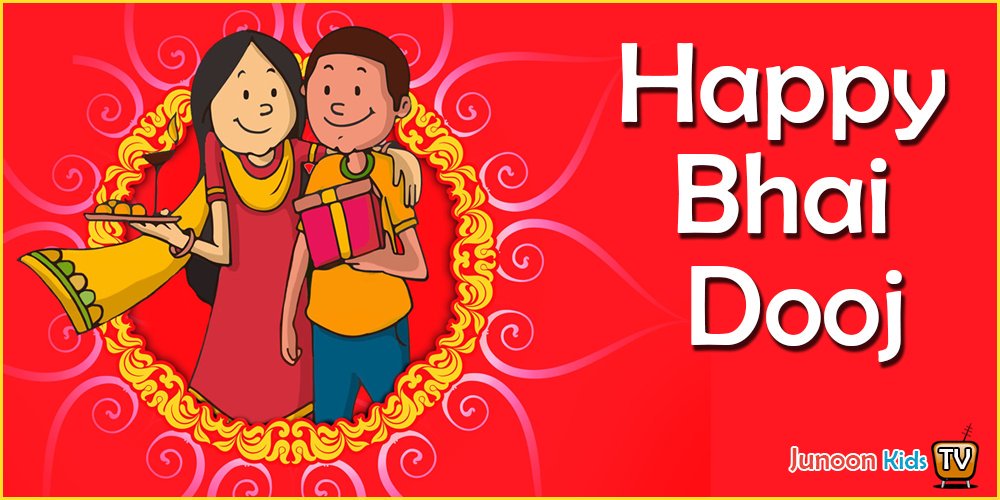 JunoonKidsTV's tweet photo. Happy Bhai Dooj! 

Youtube :- https://t.co/NwfykcTV3i
Facebook:- https://t.co/qcXMdQN7fE

#BhaiDooj #TuesdayThoughts #HappyBhaiDooj #bhaidoojspecial #happiness #brother #pooja #bhaiduj #Bhai #Dooj #HappyBhaiDooj #HappyBhaiDooj2019 #JunoonKidsTV  #festival  #IndianFestivals https://t.co/7dZhtpNrnl