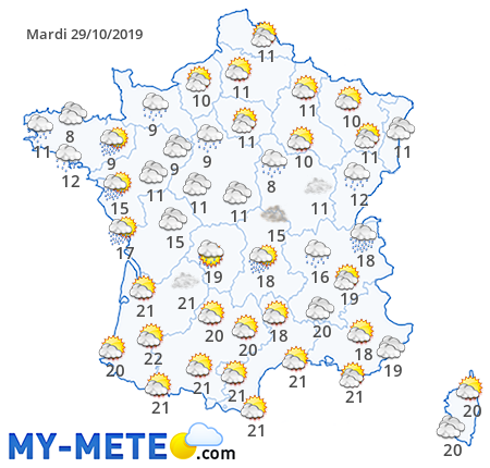 OnlyHitFr's tweet photo. Bonjour à tous et voici la #Météo du Jour ! https://t.co/qjJtDJ6AgY