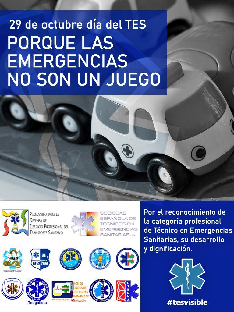 Avui es XII aniversari de la creació de la professió de Tècnic en Emergències Sanitàries, felicitats a tots els #TES !! encara ens queda molta feina per el reconeixement de la nostra professió #TESvisible #SEM 💪🚑