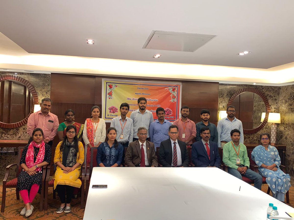 syndicatebank's tweet photo. Leadership talks from the Leader

Our MD &amp; CEO, @mmahapatra addressing Young Syndians of Chennai Zone at Chennai on 28-Oct-19. Young Syndians were highly motivated by his thought provoking program while interacting on:
#KeyElementsOfLeadership
#ImprovingOneself
#StressManagement https://t.co/CiOOPD6BGn