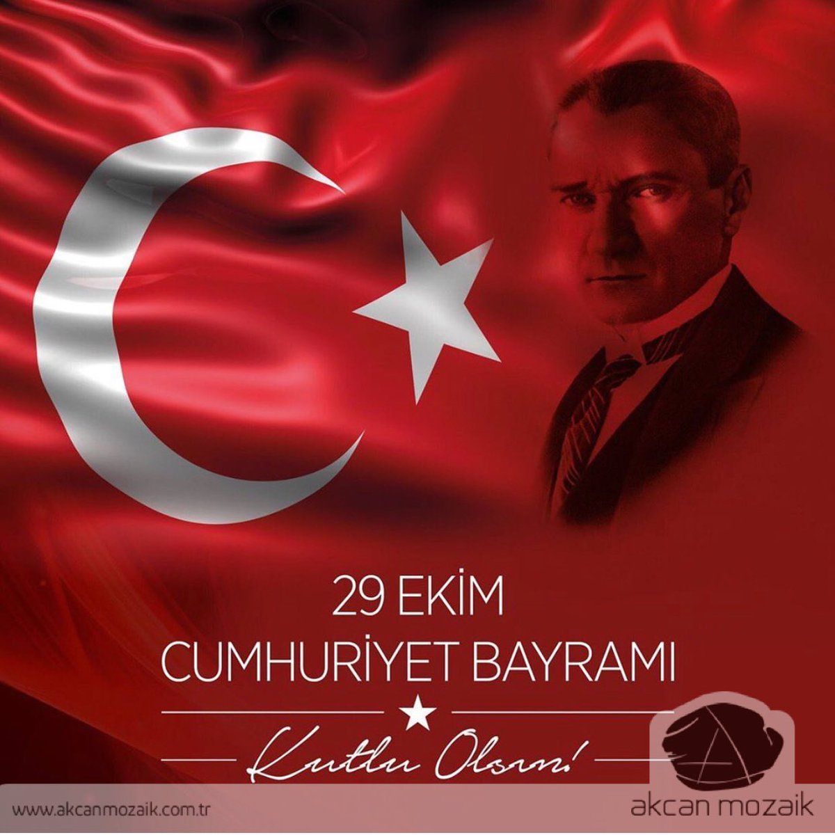 akcanmozaik's tweet photo. Cumhuriyetimizin 96. Yılı Kutlu Olsun. #29Ekim #29ekimcumhuriyetbayramı #tatildeğilbayram #türkiye 🇹🇷 https://t.co/UBEMzmM4V0
