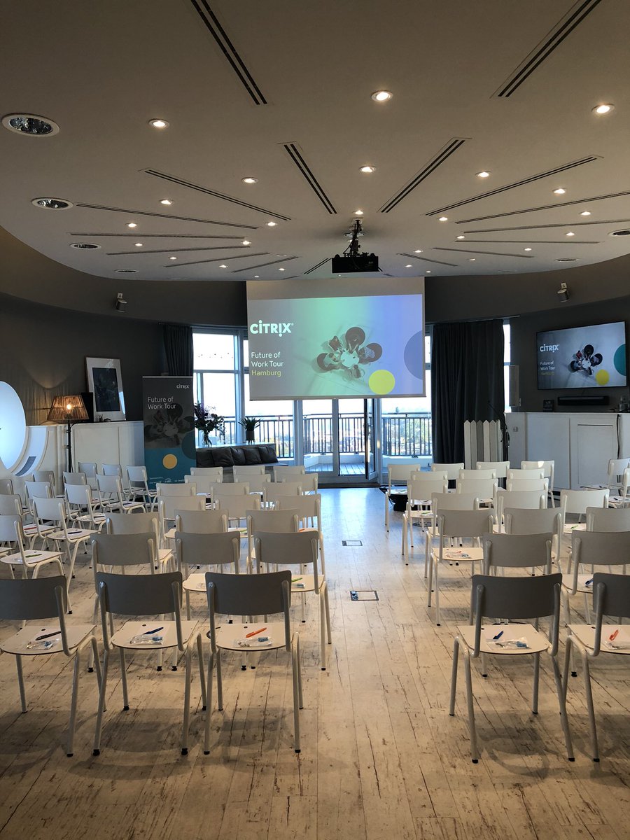 Guten Morgen und herzlich Willkommen zur Citrix Future of Work in Hamburg #fowtour19