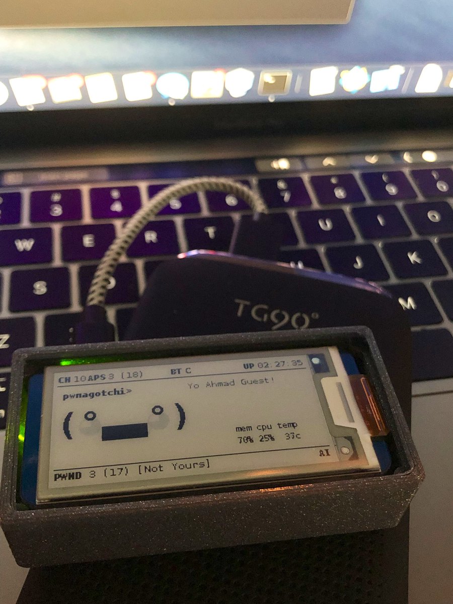 M3S4_'s tweet photo. I have a sudden urge to build more @pwnagotchi’s. Need some 2mm acrylic glass to finish the case. https://t.co/dwom4xfQM9