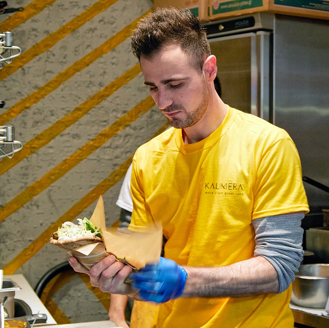 Stepping into Tuesday lunchtime like a #boss with a KALIMERA wrap in hand. #yass #foodie #lunch