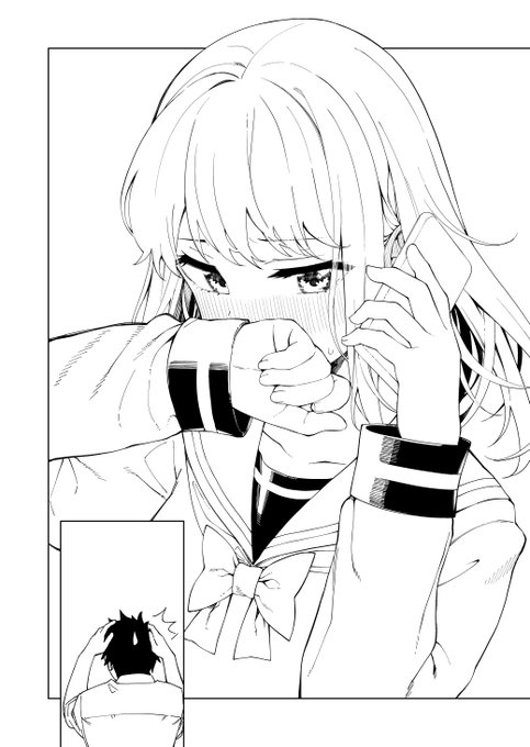 今回の漫画の8p目の線画
女の子だけで5～6時間かかったけど自分の中で綺麗に描けて割とお気に入りです☺️ 