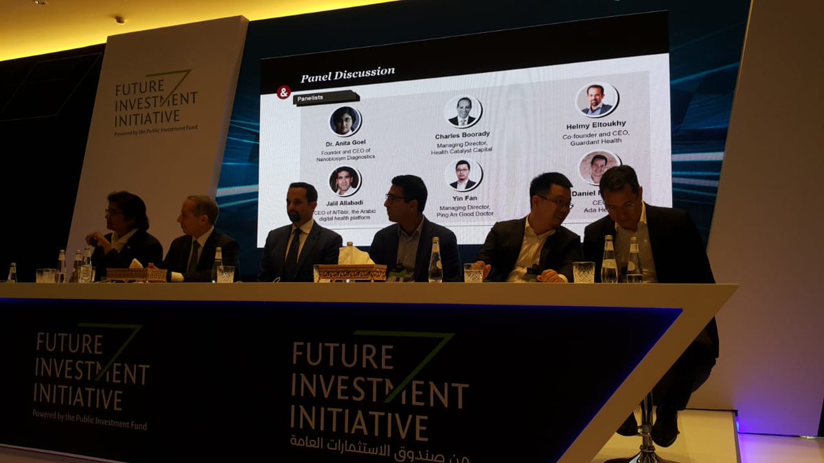 TechInvestCom's tweet image. Healthcare game changers at @FIIKSA in a panel discussion with @altibbi @adahealth @GuardantHealth @nanobiosym @PAGoodDoctor #PAGD #HealthCatalystCapital

Yin Fan: Ping An good doctor, largest in China with 70M MAU, 600K consultation a day, 300M users #FII2019 #FII #FIIKSA