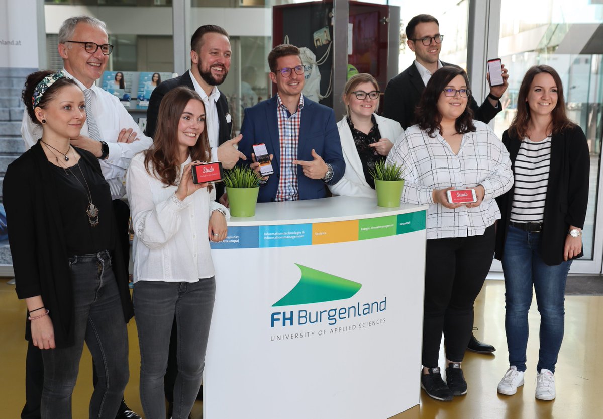 Letzte Woche waren wir zu Besuch an der @FHBurgenland. Was wir spannendes mit den Studierenden geplant haben, erfahrt ihr bald! 🤫 Danke an @GeorgPehm und <a href="/michael_roither/">Michael Roither</a> für euer Vertrauen in #Studo!