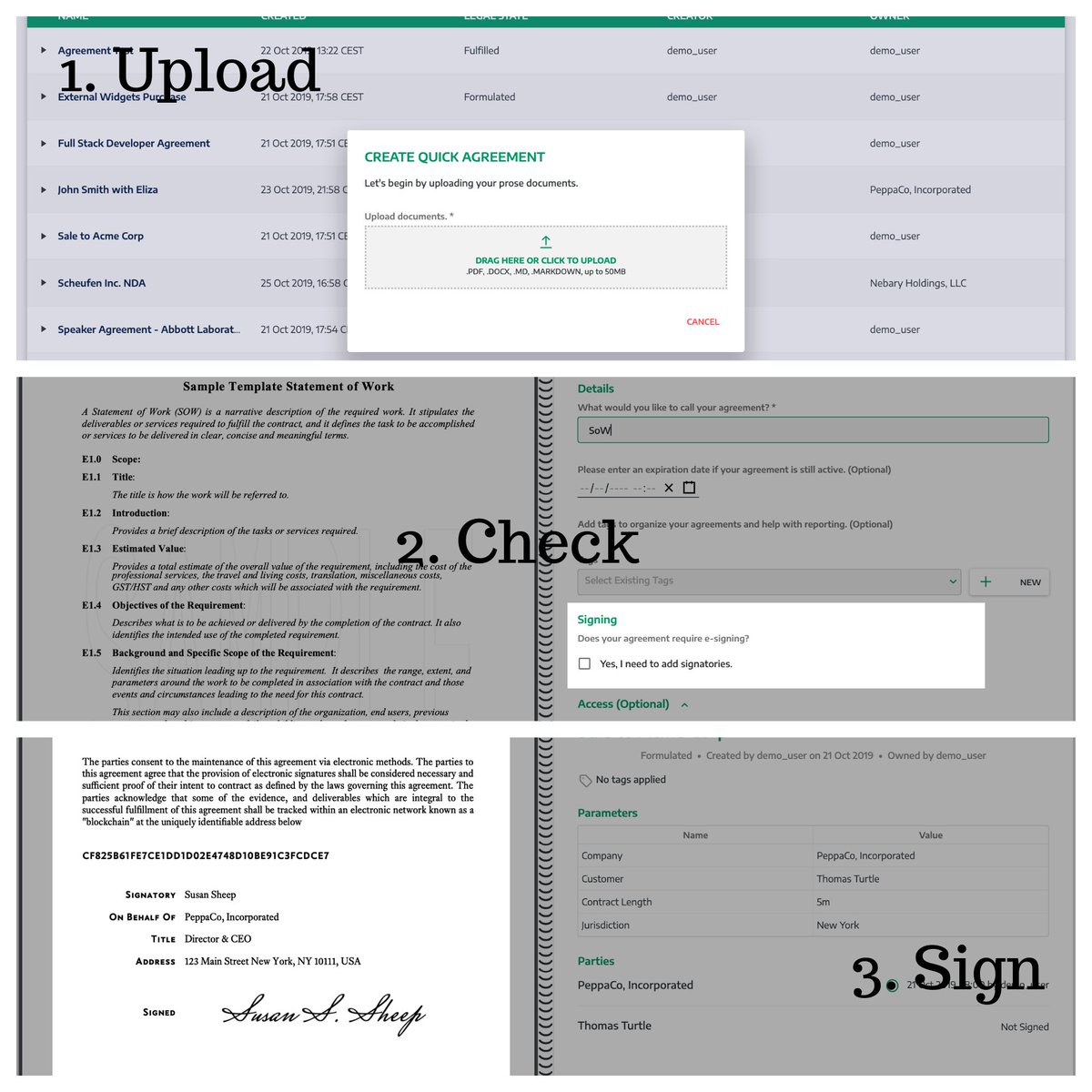aspenft's tweet image. In a hurry and just need to sign your finalised deal?
Do it with Monax in three easy and quick steps ✨
#MiniTutorial #eSign