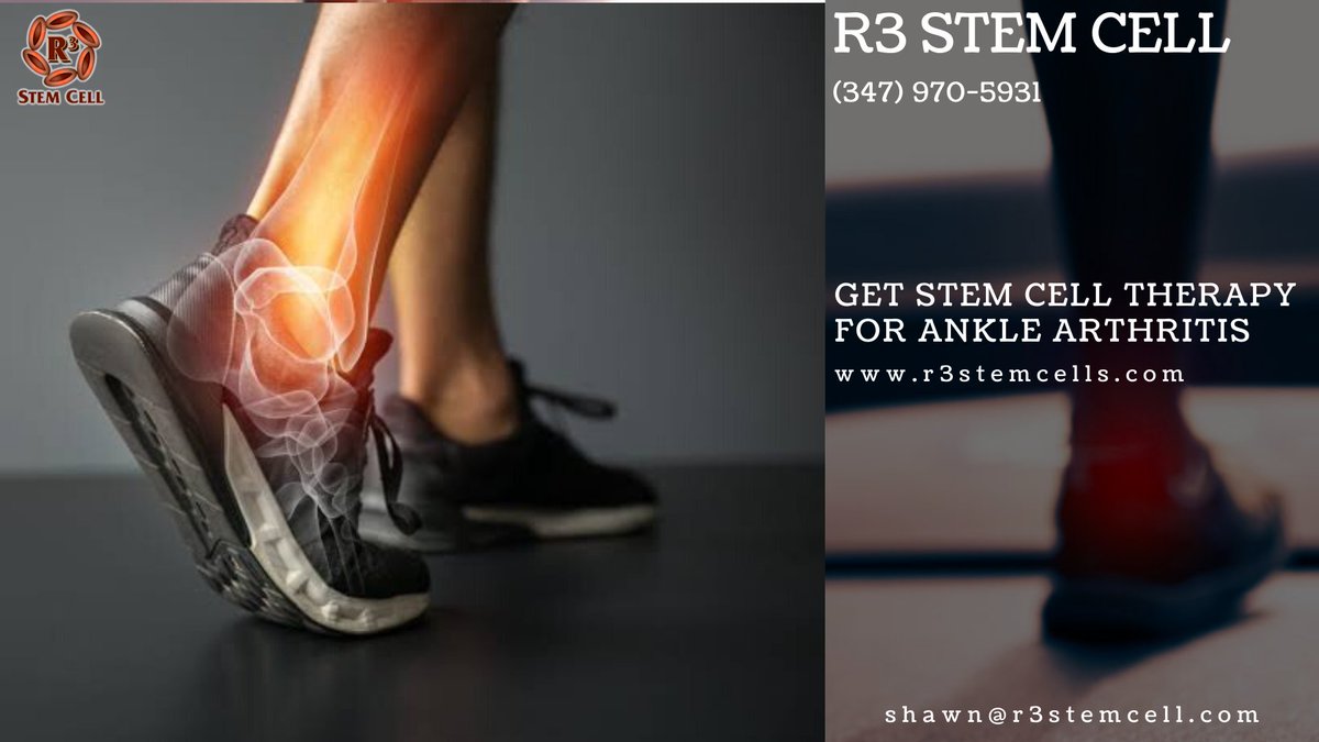 R3York's tweet photo. #Anklepain can be due to bony spurs, inflammation, and irritation of surrounding nerves. #R3StemCells NYC offers the most advanced #stemcell treatments for this condition.

#winter #chronicpain #NewYork #Medical #jointpain #arthritis https://t.co/AfMCO0mlS9
