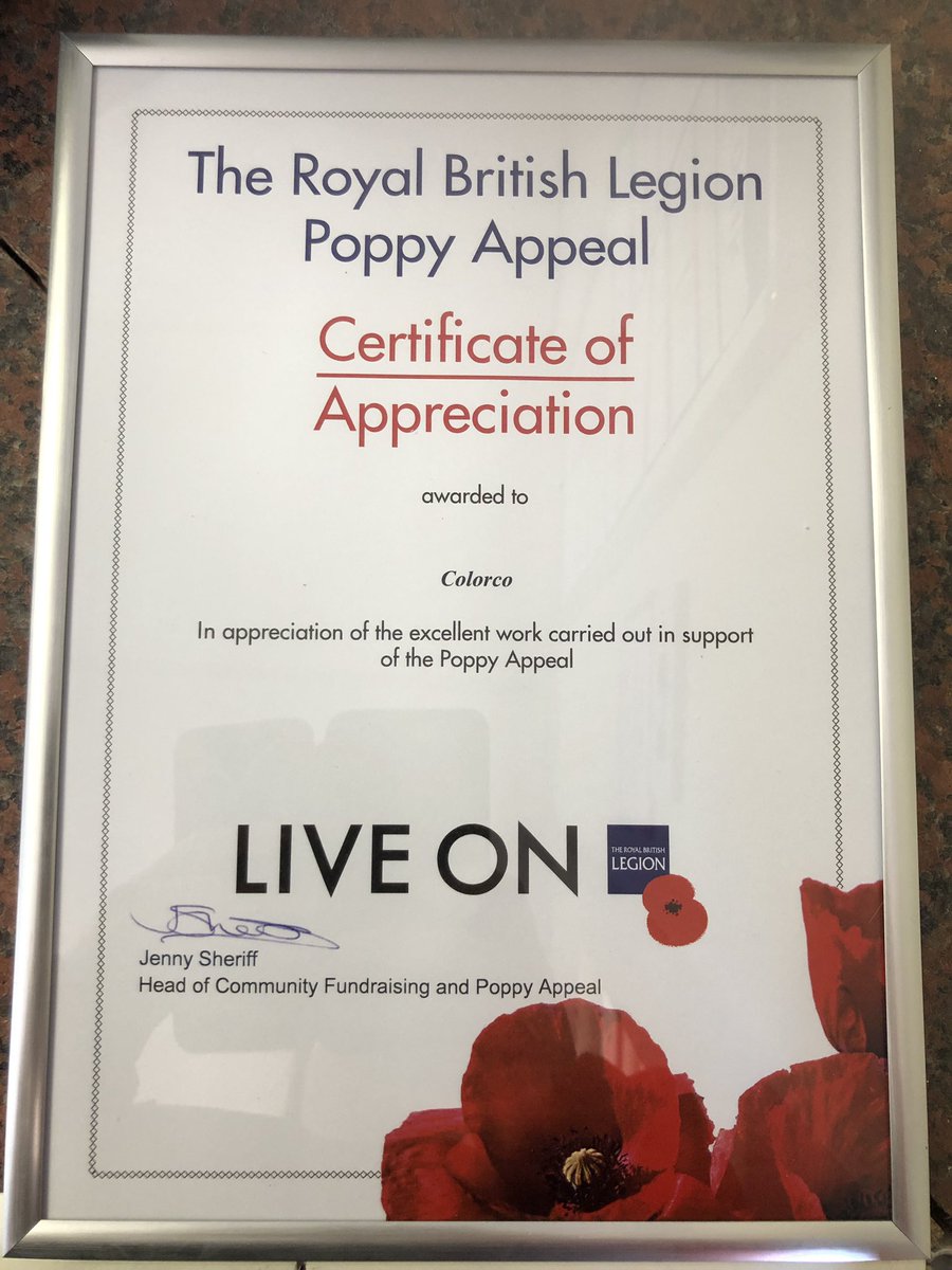 ColorcoCoventry's tweet image. Our first award that we have been given, a proud Colorco moment for us all 😁🌈