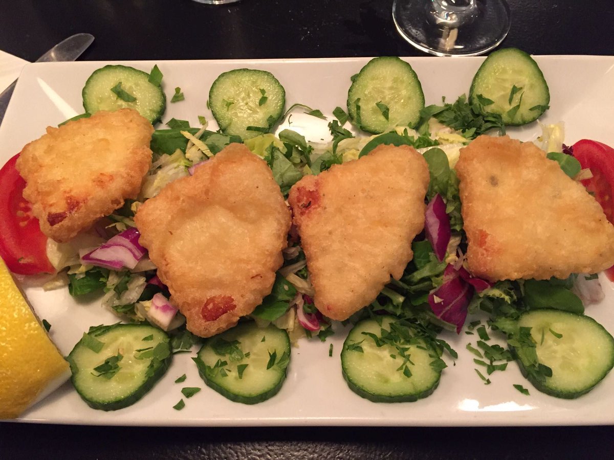 Anytime is a good time for battered halloumi.