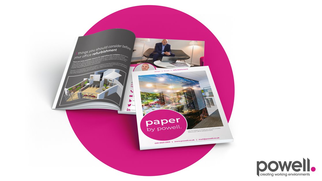 INTRODUCING: our new paper by powell.
We'll be sharing advice and insights from our experts in all things #design, #fitout and #refurbishment. Our first paper discusses the top 5 things you should consider before starting an office refurbishment. Read now: powell.co.uk/inspire/