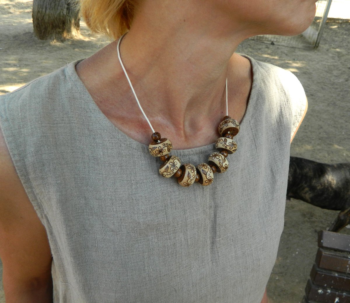 YankaCreations's tweet photo. This time you won't remain silent! My newest wood burned necklace, it is adorable! I had to wait through the summer until now to finish it, you can't do wood burning when the weather is hot as hell. But it was totally worth the waiting, right? $80, free shipping! #etsyjewelry https://t.co/0X5a0LJEf7