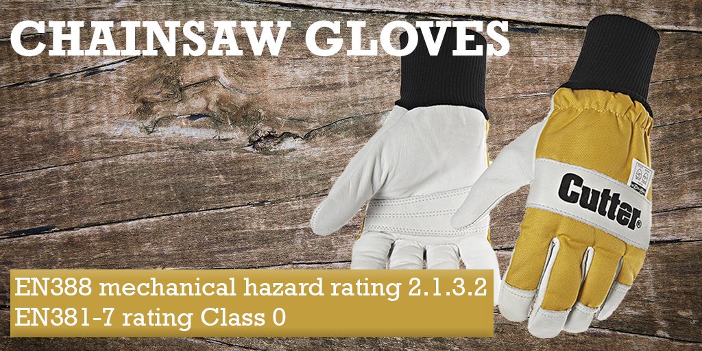 Our robust #chainsaw #glove, is perfect for all-day use. Made from Amara synthetic leather in gold and black. Certified to EN381-7 with a breathable, padded stretch back, this comfortable glove will protect your hands all day. Size S to XL #PPE #safety crowd.in/zHNMnZ