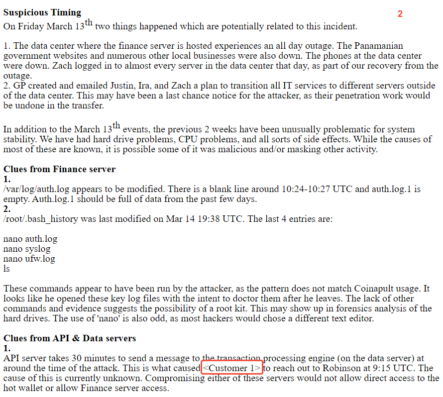 intel_jakal's tweet photo. @CasPiancey Remember when #coinapult got hacked for 150 #bitcoin back in 2015. Here's the incident report - can someone walk me through this. Why do they name #bitfinex but don't name the customer?
the report page is still live here >>> https://t.co/ys7TjhQ4zr https://t.co/sOUS6WfbCA