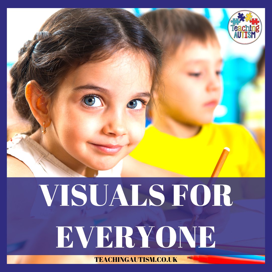 Today on the podcast I’m talking about how visual resources can be used for everyone. A lot of teachers assume that visuals are only to be used in special education classrooms. But, that’s not true! Everyone can benefit from visual resources.

Listen in at teachingautism.co.uk/podcast/visual…