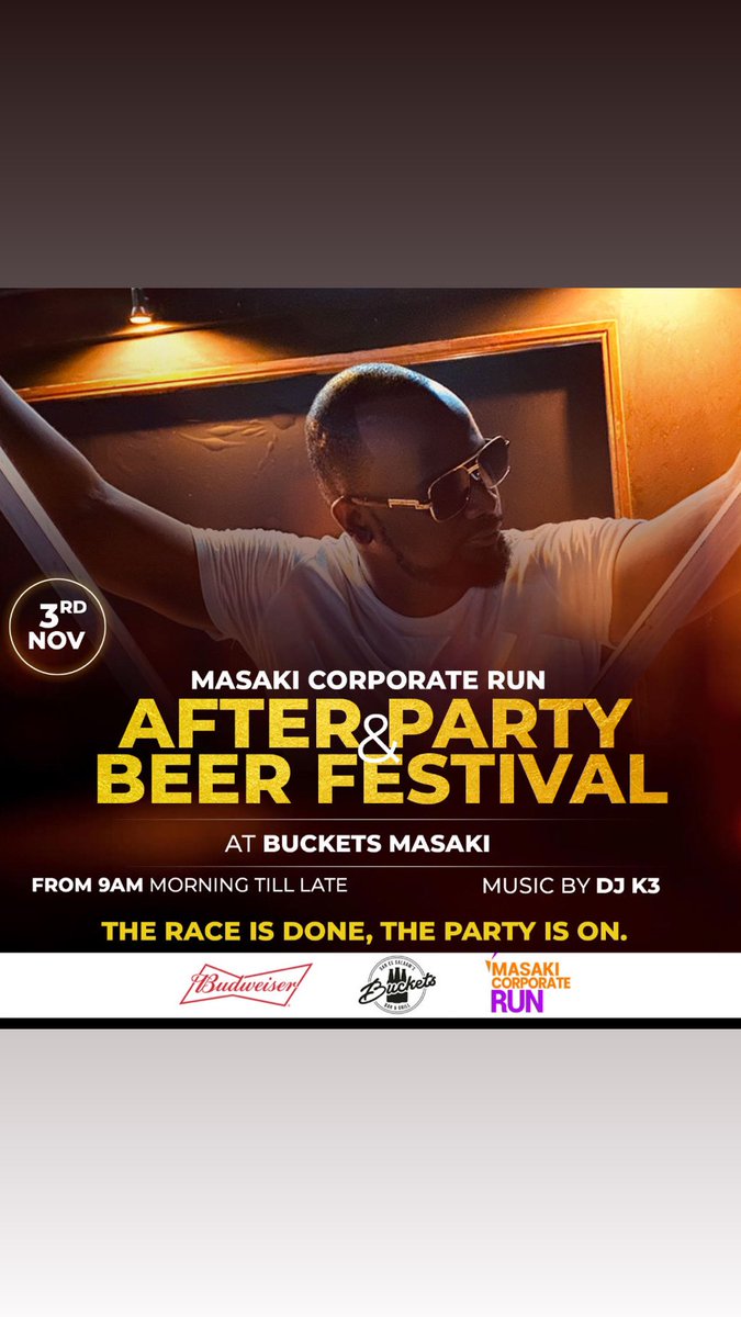 DJK319's tweet photo. Masaki Corporate  Run , 03  NOV,👉This Sunday ,After Party .From https://t.co/cMyOrWAKAD, (Morning) Music with DJ  K3 
#TheRaceIsDoneThePartyIsOn https://t.co/8OYnQPQpPQ