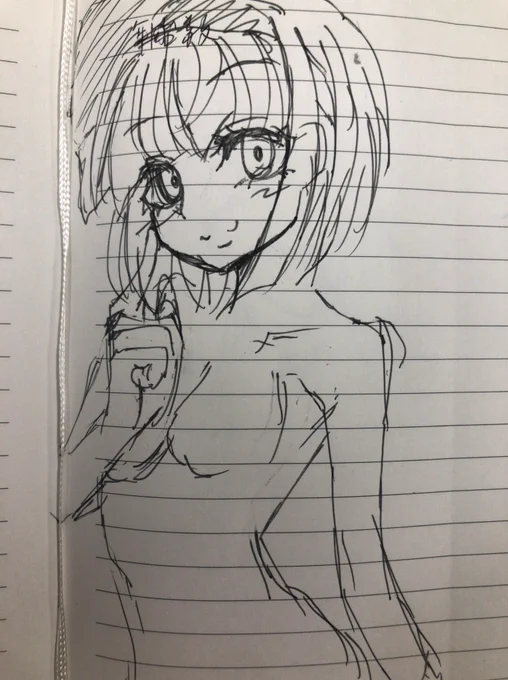 服を描くのめんどくさいよね落書き 