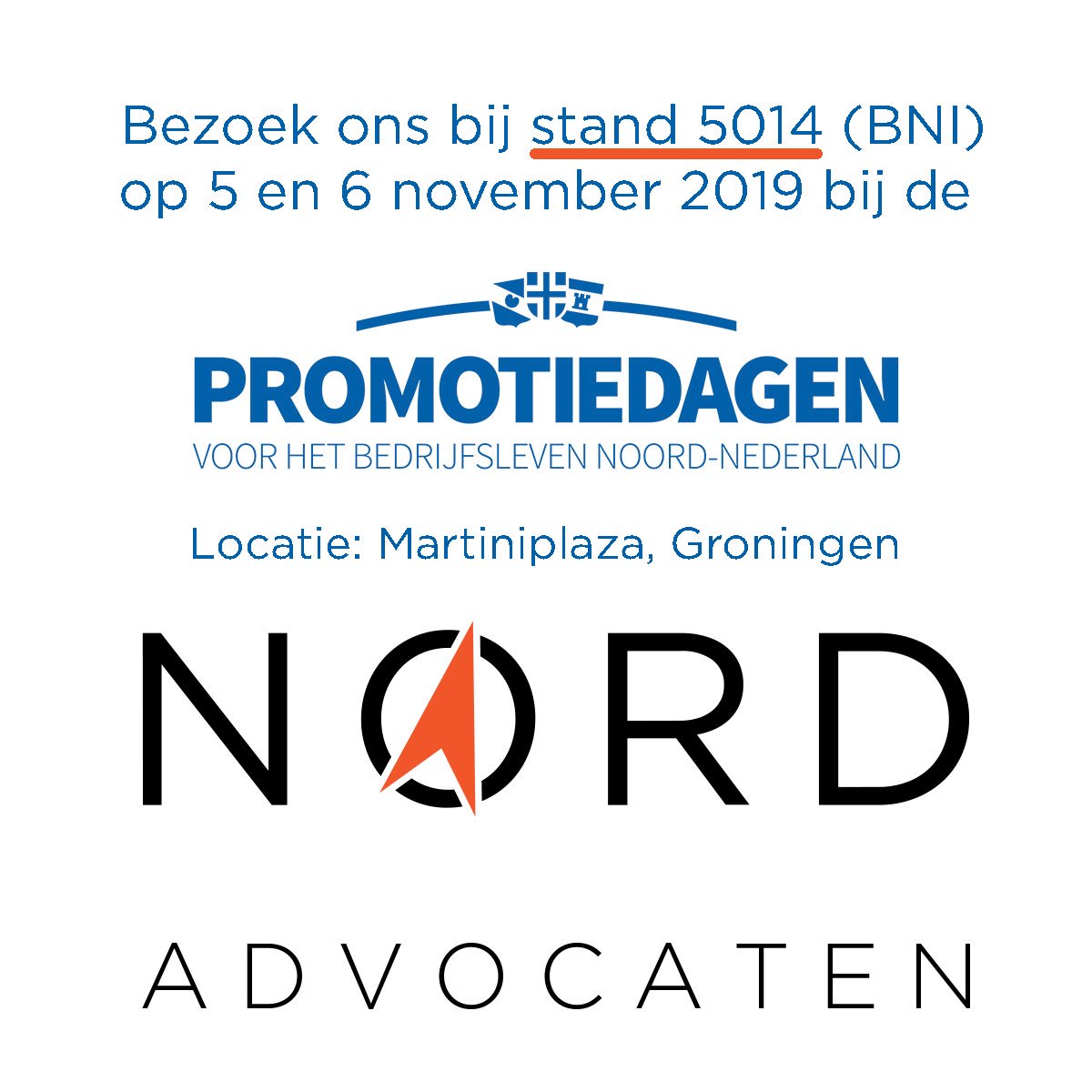 NORD_Legal's tweet image. Vragen over #IP, #IT of #Privacy? Schiet @NORD_Legal even aan bij de #BNI-stand 5014. Heeft u nog een toegangskaart nodig voor de @Promotiedagen? Vraag deze aan via info@nord.legal.