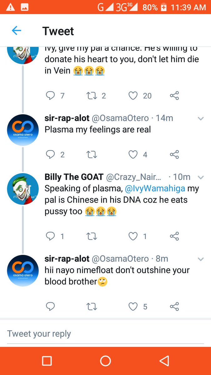 Lakini combo ya <a href="/Crazy_Nairobian/">Billy The GOAT</a> na <a href="/OsamaOtero/">Sir-Rap-alot</a> 😂😂😂🙌