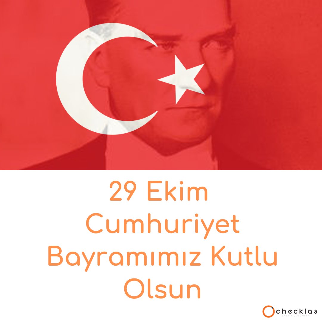 ChecklasTR's tweet photo. Cumhuriyetimizin 96. yılı, en büyük bayramımız kutlu olsun. Başta ulu önderimiz Mustafa Kemal Atatürk olmak üzere tüm şehitlerimizi saygı ve minnetle anıyoruz. Yaşasın Cumhuriyet... https://t.co/AyCbLUq90i