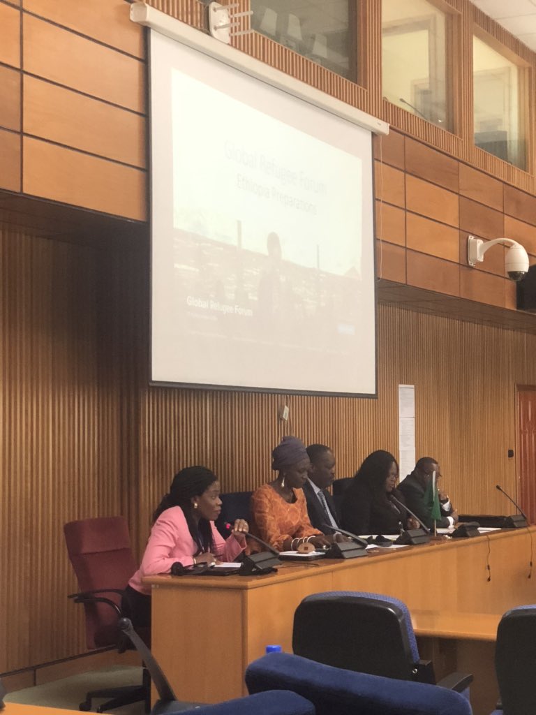 DubiLedet's tweet photo. Happening now side event  #Beijing25Africa by @IOMatAU &amp; @UNHCR_AU on the economic inclusion of forced displaced and migrant women in #Africa #AUC #AddisAbaba #Project2019 @unwomenafrica @AU_WGDD @AUC_DPA https://t.co/rMtycsXcsv