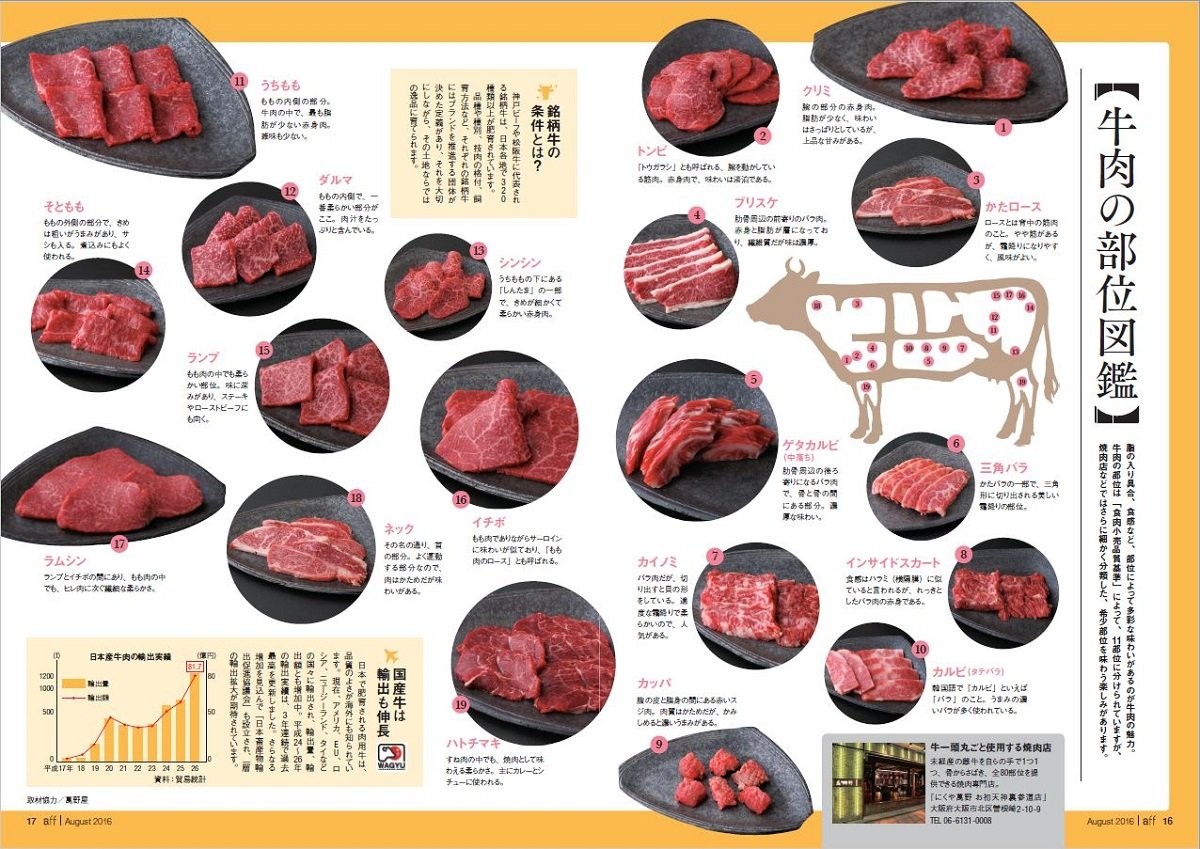 農林水産省 Twitterissa Affだより 毎月29日は 肉の日 Aff では 牛肉の部位図鑑と称して 約種類 の部位を写真でご紹介 焼き肉 の定番 カルビ から希少部位の ランプ や イチボ まで網羅しています T Co Uljs8cbefh T Co 1kfvss1x6l