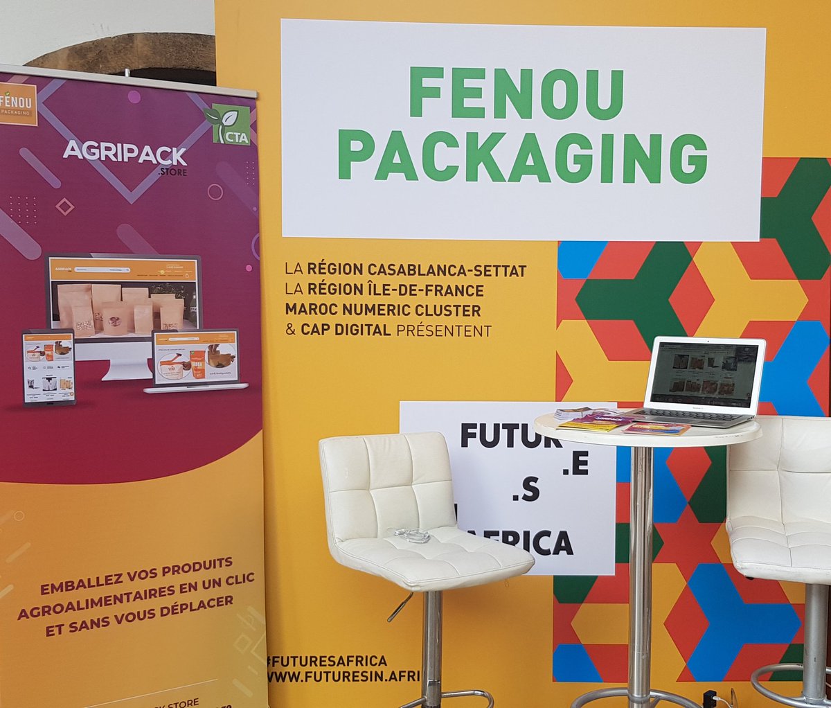 Fier d'être présent au #FuturesInAfrica <a href="/futuresfestival/">Futur.e.s</a> ! Si vous êtes à #Casablanca ce 29 octobre faites un tour sur notre stand.
 #agritech ! #Afnic #Africa #Team229 @AgriHack <a href="/CTAflash/">CTA</a> <a href="/kenloh/">Ken Lohento</a>