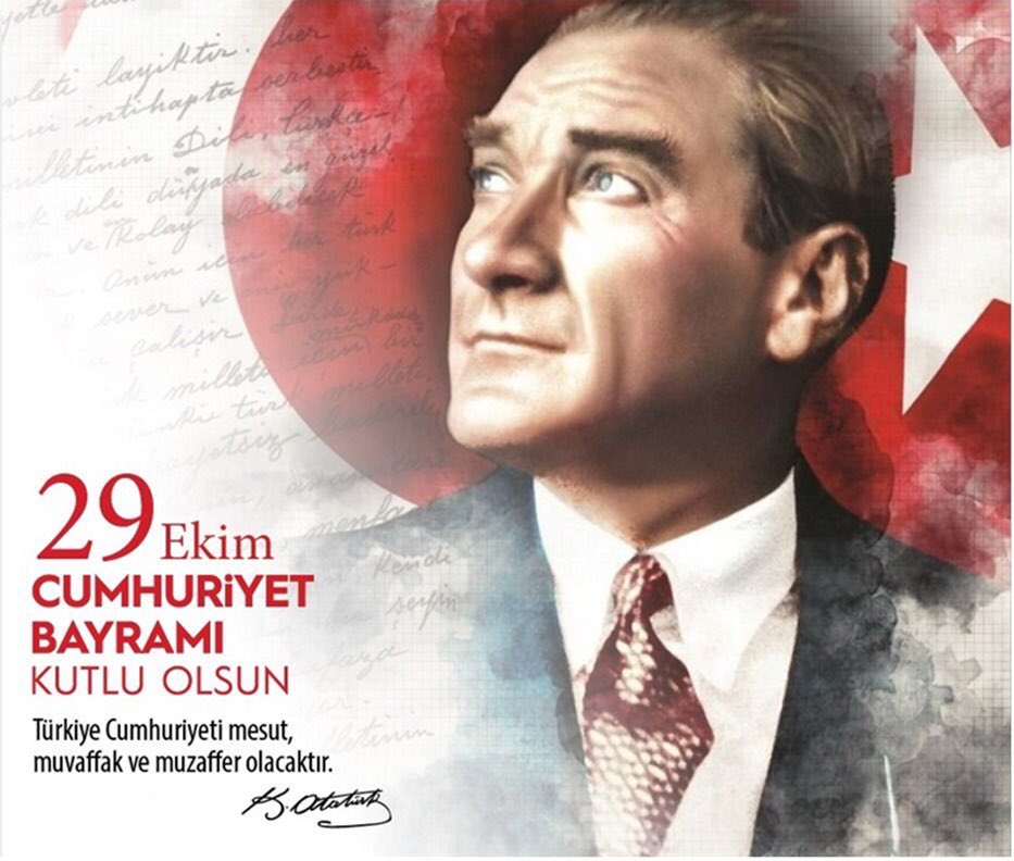 Cumhuriyetimizin 96. yılı kutlu olsun. 
Ne mutlu Türküm diyene.