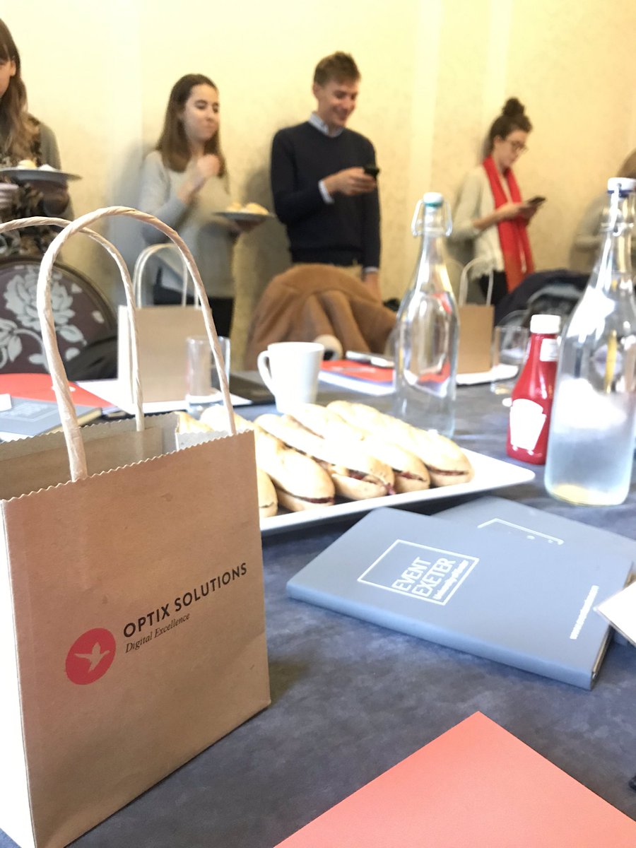 EventExeter's tweet photo. A warm welcome to everyone attending the first @OptixSolutions academy event today @ReedHallUK - bacon baguettes to get the party started π₯ #optixacademy #digitalmarketing https://t.co/5FOjKQfE4o