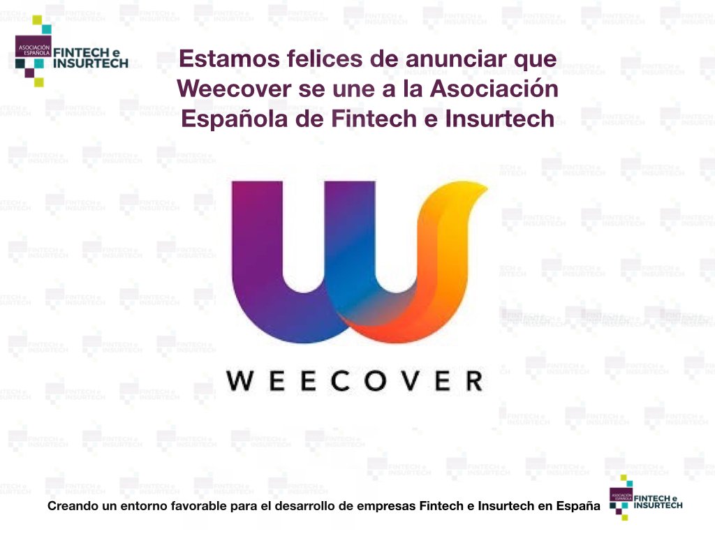 👏Muy contentos de anunciar la nueva adhesión de <a href="/WeecoverSeguros/">Weecover</a> a la <a href="/asocfintechins/">AEFI Asociación Fintech</a>  dentro de nuestra vertical de #Insurtech 

¡Seguimos creciendo y trabajando en la creación de un entorno favorable para las empresas Fintech e Insurtech en España!

#AEFI #Fintech #Insurtech