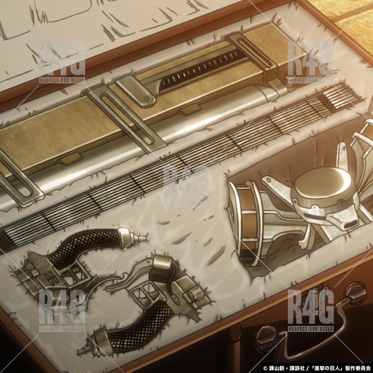 R4g Official 進撃の巨人 調査兵団がテーマのグラフィックをプリントしたtシャツ 胸元には調査兵団のマークを 背面には104期生の名前や 心臓を捧げよ を英字にしたものなどがプリントされている Web Store T Co Ugyfbbqky7