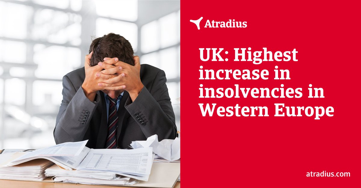 atradius's tweet photo. As UK insolvencies climb faster than anywhere else in Western Europe, the question is: how will businesses manage? Answers at https://t.co/Nny0fVT9zx 

#UK #paymentpractices #Brexit #Atradius https://t.co/aH8l5rxSck
