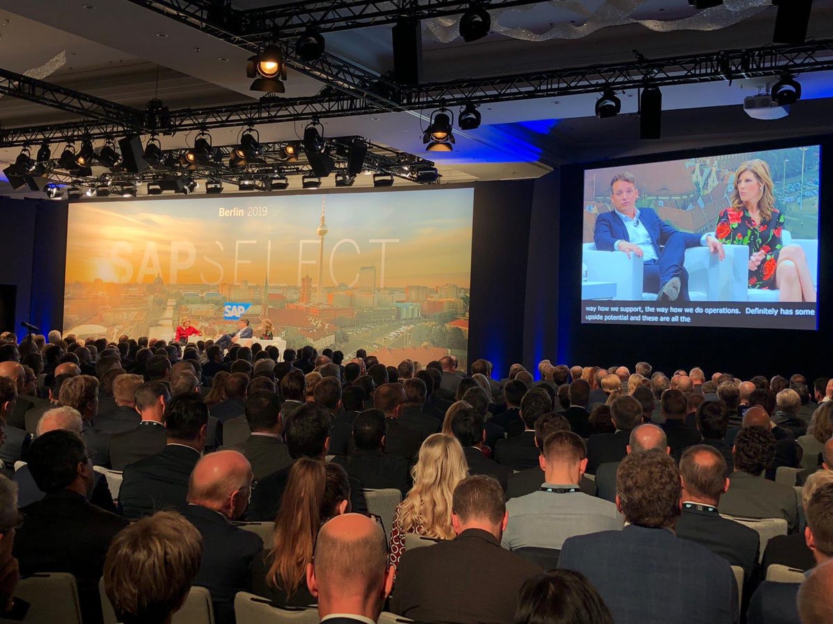 ChrstnKlein's tweet image. Full house at #SAPSelect in Berlin! Thrilled to engage with our customers on the next chapter for @SAP, talking all things #intelligententerprise, #integration, #innovation and #experiencemanagement with @JenniferBMorgan
